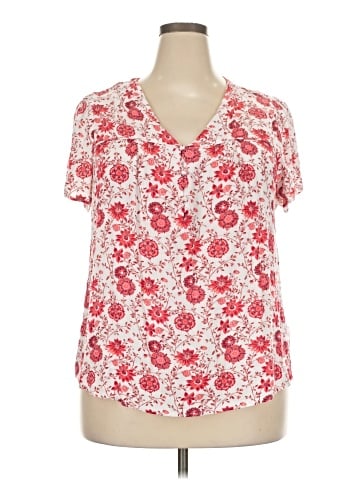 Skies Are Blue Short Sleeve Blouse (view 1)