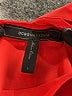 BCBGMAXAZRIA 100% Polyester Solid Red Orange Sleeveless Blouse Size L - photo 7