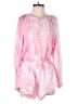 The Impeccable Pig 100% Rayon Tie-dye Pink Romper Size M - photo 1