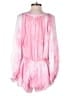 The Impeccable Pig 100% Rayon Tie-dye Pink Romper Size M - photo 2