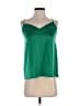 Gibson 100% Polyester Green Sleeveless Top Size S - photo 1