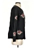 Lucky Brand 100% Cotton Floral Black Pullover Sweater Size S - photo 4