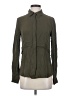 Theory 100% Silk Green Long Sleeve Silk Top Size S - photo 1