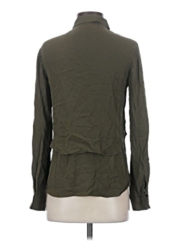 Theory Long Sleeve Silk Top (view 2)