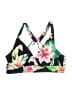 Athena Floral Black Swimsuit Top Size S - photo 1