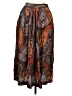Assorted Brands 100% Rayon Paisley Brown Casual Skirt Size 8 Petite - photo 1