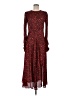 Maje 100% Polyester Red Casual Dress Size EU (FR) 40 / US 8 - photo 1
