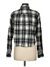 Forever 21 Plaid Black Long Sleeve Button-Down Shirt Size M - photo 2