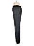 BCBGMAXAZRIA 100% Polyurethane Metallic Black Silver Track Pants Size M - photo 5