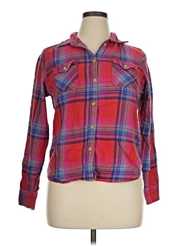 American Eagle Outfitters Long Sleeve Button-Down Shirt (view 1)