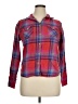 American Eagle Outfitters Plaid Red Long Sleeve Button-Down Shirt Size XL - photo 1