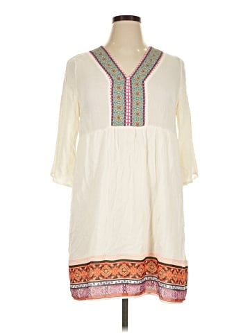 White Mark 3/4 Sleeve Blouse (view 1)