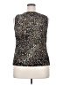 DressBarn Animal Print Black Sleeveless Top Size 2X - photo 2