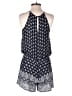BCX 100% Polyester Paisley Blue Romper Size S - photo 2