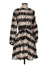 MNG 100% Viscose Chevron-herringbone Tan Casual Dress Size S - photo 1