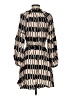 MNG 100% Viscose Chevron-herringbone Tan Casual Dress Size S - photo 2
