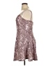 Emerald Sundae 100% Polyester Metallic Silver Cocktail Dress Size 14 - photo 5