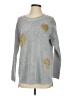Chelsea & Theodore Hearts Silver Pullover Sweater Size S - photo 1