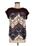 Rewind 100% Polyester Burgundy Short Sleeve Top Size M - photo 1