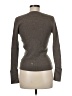 Tory Burch 100% Merino Gray Wool Cardigan Size M - photo 2