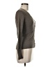 Tory Burch 100% Merino Gray Wool Cardigan Size M - photo 4