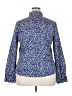 Foxcroft Print Blue Long Sleeve Blouse Size 18 - photo 2