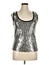 Bisou Bisou 100% Cotton Silver Tank Top Size XL - photo 1