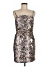 Topshop Metallic Silver Cocktail Dress Size 6 - photo 1