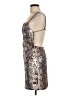 Topshop Metallic Silver Cocktail Dress Size 6 - photo 5