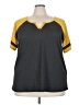 Doublju Gray Short Sleeve Top Size 3X - photo 1