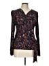 fat face 100% Viscose Black Long Sleeve Blouse Size 10 - photo 1