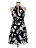Express Outlet 100% Polyester Floral Black Cocktail Dress Size 8 - photo 2