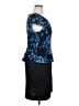 Connected Apparel 100% Polyester Blue Cocktail Dress Size 16 - photo 4
