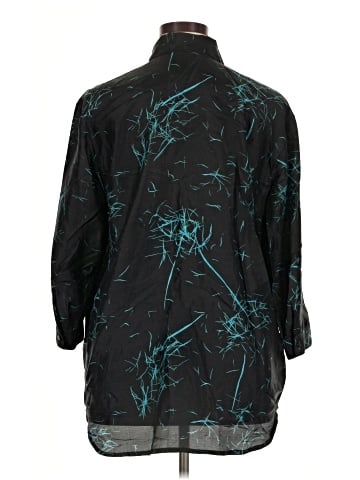 Tamotsu New York 3/4 Sleeve Silk Top (view 2)