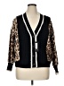 Elle Animal Print Black Cardigan Size 1X (estimated) - photo 1