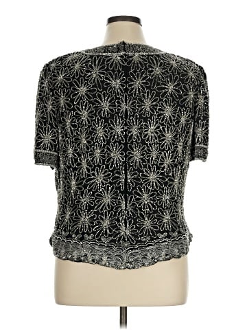 Papell Boutique Evening Short Sleeve Blouse (view 2)