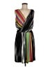 Boston Proper Stripes Black Cocktail Dress Size 8 - photo 1