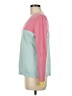 Lands' End 100% Cashmere Color Block Pink Cashmere Pullover Sweater Size M - photo 5