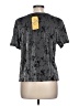 Kathie Lee Metallic Silver Short Sleeve Top Size L - photo 2