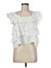 Pol 100% Cotton White Sleeveless Blouse Size M - photo 1