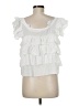 Pol 100% Cotton White Sleeveless Blouse Size M - photo 2