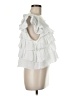 Pol 100% Cotton White Sleeveless Blouse Size M - photo 4