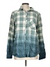Columbia Plaid Teal Long Sleeve Button-Down Shirt Size L - photo 1