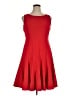 Calvin Klein Solid Red Cocktail Dress Size 14 - photo 1