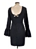 GB Solid Black Cocktail Dress Size L - photo 2