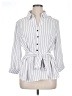 NYCC 100% Polyester Stripes White 3/4 Sleeve Blouse Size XL - photo 1