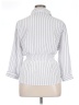 NYCC 100% Polyester Stripes White 3/4 Sleeve Blouse Size XL - photo 2