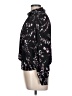 Ann Taylor Factory Floral Black Long Sleeve Blouse Size L (petite) - photo 5
