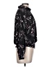 Ann Taylor Factory Floral Black Long Sleeve Blouse Size L (petite) - photo 4
