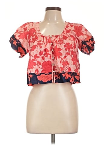 Olivaceous Short Sleeve Blouse (view 1)